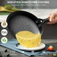 thumbnail image 3 of 12 Inch Cast Iron Skillet Nonstick Frying Pan with Removable Handle, PFAS-Free, Oven & Dishwasher Safe, 3 of 6