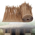 thumbnail image 4 of Artificial Palm Thatch Rolls Multi Use Straw Roof Thatch for Bar Outdoor Hut Apricot Color, 4 of 7
