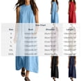 thumbnail image 6 of QUNYINEY Sleeveless Womens Plus Size Dresses A Line Summer Long Casual Sundress Loose Fit with Pockets Crew Neck Solid Dresses, 6 of 6