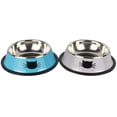 thumbnail image 4 of Yasma Cat Bowls Stainless Steel Pet Cat Bowl Kitten Rabbit Cat Dish Bowl with Cute Cats Painted cat Food Dish Easy to Clean Durable Cat Dish for Food and Water, 4 of 5