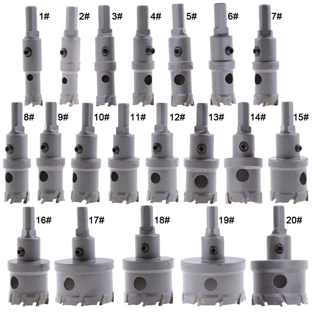 NIILEEL Metal Cutter Carbide Tip Stainless Steel TCT Drill Bit Holesaw