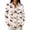 White, variant on LRGSHF Holiday Tops for Women Long Sleeve Christmas Graphic Blouses Trendy Notched Lapel Xmas Pullover Spring Fall Lounge Outfit Yellow XL
