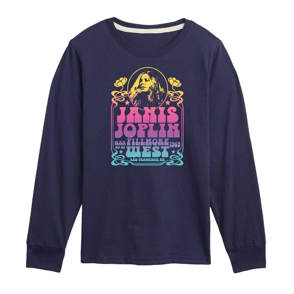 Janis Joplin - Fillmore West - Toddler And Youth Long Sleeve Graphic T-Shirt