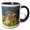 Black/White, variant on 3drose, Guanaco Mother and Baby, Andes, Torres Del Paine Np, Chile, 11oz Mug