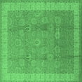 thumbnail image 1 of Ahgly Company Indoor Square Oriental Emerald Green Industrial Area Rugs, 8' Square, 1 of 4