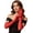 Red, variant on Women’s MESH GLOVES 20 Inch Long Over Elbow Stretchy Tulle Lace Semi Sheer Touchscreen for Wedding Evening Party
