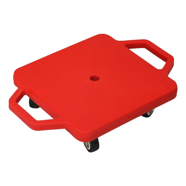 Tablero de scooter de piso con manijas siéntate con scooter con rodillos para niños para actividades al aire libre de parques equipos para niños Rojo