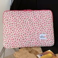 thumbnail image 6 of Computer Bag Zipper Flower Laptop Sleeve for 14in Notebook (Pink Flower 3 M), 6 of 10