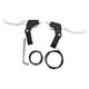 thumbnail image 1 of Juego de palanca de freno de bicicleta con cables de freno para bicicletas plegables ligeras Plateado, 1 of 9