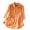 Orange, variant on LEKWK Linen Tops for Women V Neck Button Down Summer Tops Short Sleeve Lightweight Floral Embroidered Loose Shirts Fashion Beach Vacation Daily Outfits