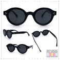 thumbnail image 2 of SA106 Round Thick Horn Rim Polarized Sunglasses Retro Hipster UV400 TAC Lens / All Black, 2 of 7
