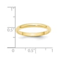 thumbnail image 2 of Auriga Fine Jewelry 10K Yellow Gold 2.5mm Half Round Wedding Band for Women Size- 9.5, 2 of 5