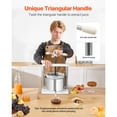 thumbnail image 4 of KFFKFF 1.45 Gal/5L Fruit Wine Press, 2 Stainless Steel Barrels, Manual Juice Maker, Cider Apple Grape Tincture Honey Olive Oil Making Press with Triangular Handle for Outdoor Kitchen Home, 4 of 9