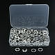 thumbnail image 1 of 100 juegos de anillos de cortina en forma redonda de clavel, cortinas de costura, cortinas Baoblaze Ojal de cobre con arandela, 1 of 8