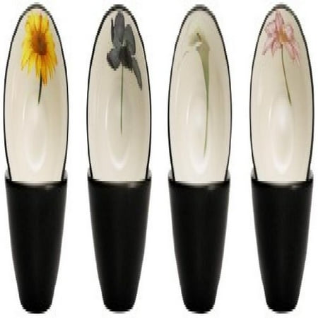 Noritake Colorwave Floral Bowl, 4-Inch, Graphite, Set of 4