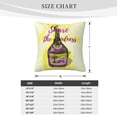 thumbnail image 4 of ZICANCN Wine Bottle Creative Patterns Throw Pillow Covers, Bed Couch Sofa Knit Decorative Pillow Covers for Living Room Farmhouse, 16"x16", 4 of 8