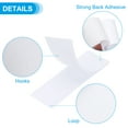 thumbnail image 3 of Uxcell 2" x 6"Nylon  Hook and Loop Strips Rectangle Tape Double Sided 10 Pcs White, 3 of 6