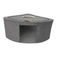 thumbnail image 2 of Cesta de almacenamiento de esquina, contenedor de ropa, caja organizadora triangular para el baño. 47cmx47cmx28cm Gris, 2 of 9