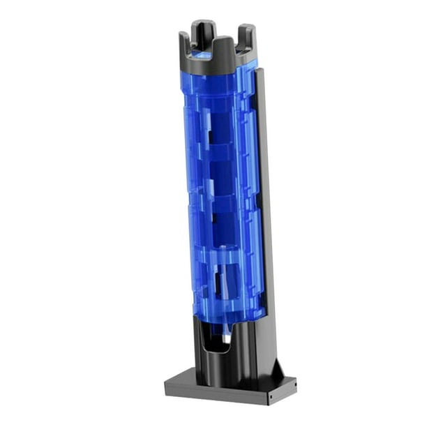 Soporte para caña de pescar, barril de pesca, soporte para caña, portátil, eje de enchufe, ligero Azul