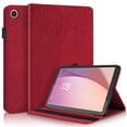 thumbnail image 1 of Tree of Life Embossed Case for Lenovo Tab m8(4th Gen) Stand, Card Slots, Stylus Loop Red, 1 of 5