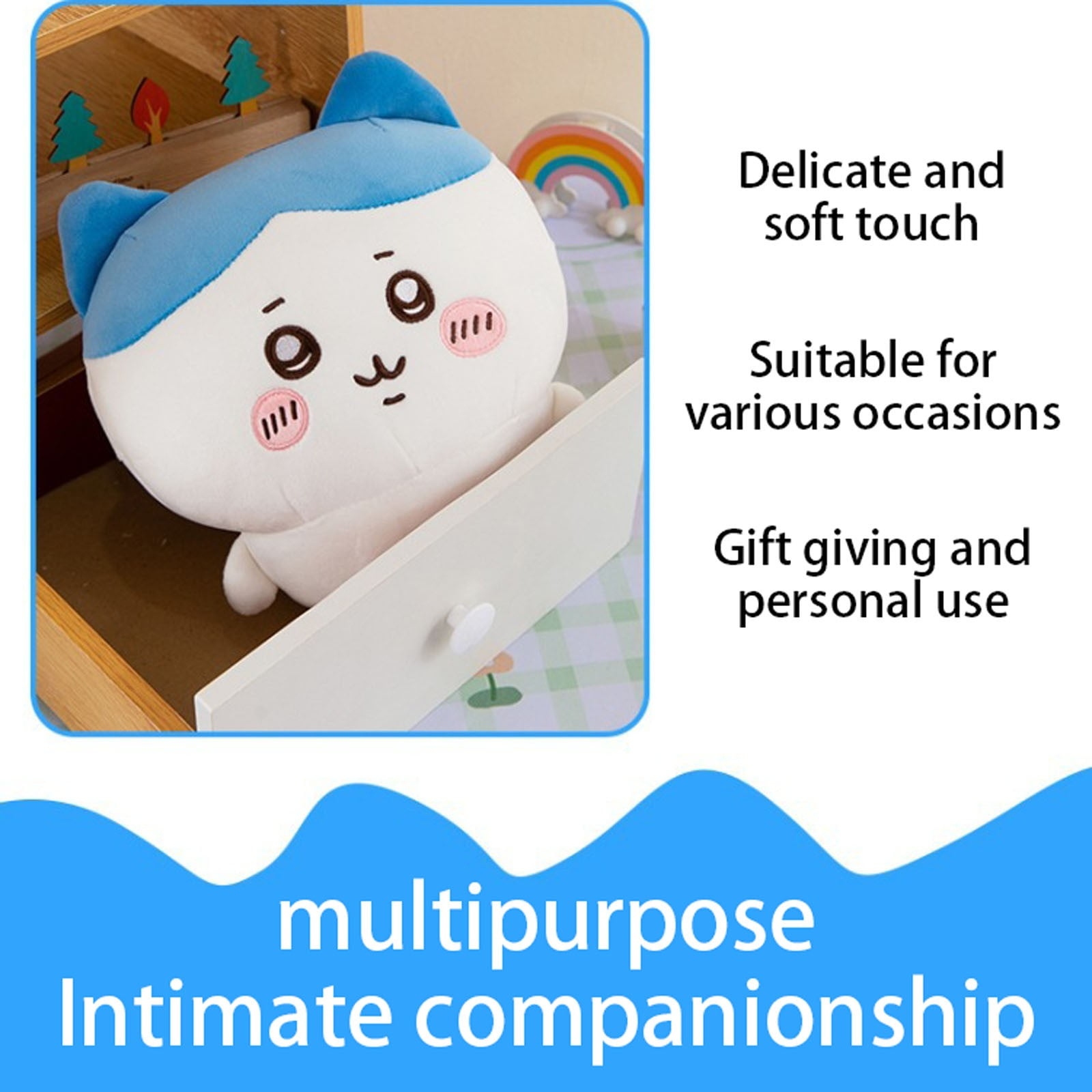Momonga Plush, Chickawa Plush Series Long Doll, Anime Usagi Hachiware Chiikawa Momonga Plushies, Stuffed Animal Soft Pillow Toys, Cute Gift for Kids & Girls, Birthday Gift, 11. inch / 30cm