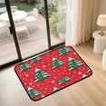 thumbnail image 2 of CURLYOOT Christmas Tree Front Door Mat, Washable Non-Slip Red Green Door Mat, Indoor Outdoor Floor Mats Absorbent Welcome Doormat for Entrance 20" x 30", 2 of 8