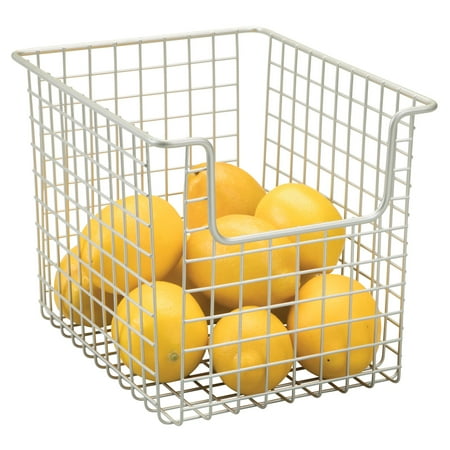 Small Openwork Basket - InterDesign Classico Open Wire Small Storage Basket, Matte Satin