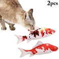 thumbnail image 1 of 2PCS Fish Cat Toy Simulated Realistic Plush Catnip Toy Cat Chew Toy Pet Bite Toy, 1 of 10