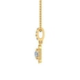 thumbnail image 2 of 1/4 Carat Diamond Cushion Shape Pendant Necklace in 14k Yellow Gold (Silver Chain Included), 2 of 3