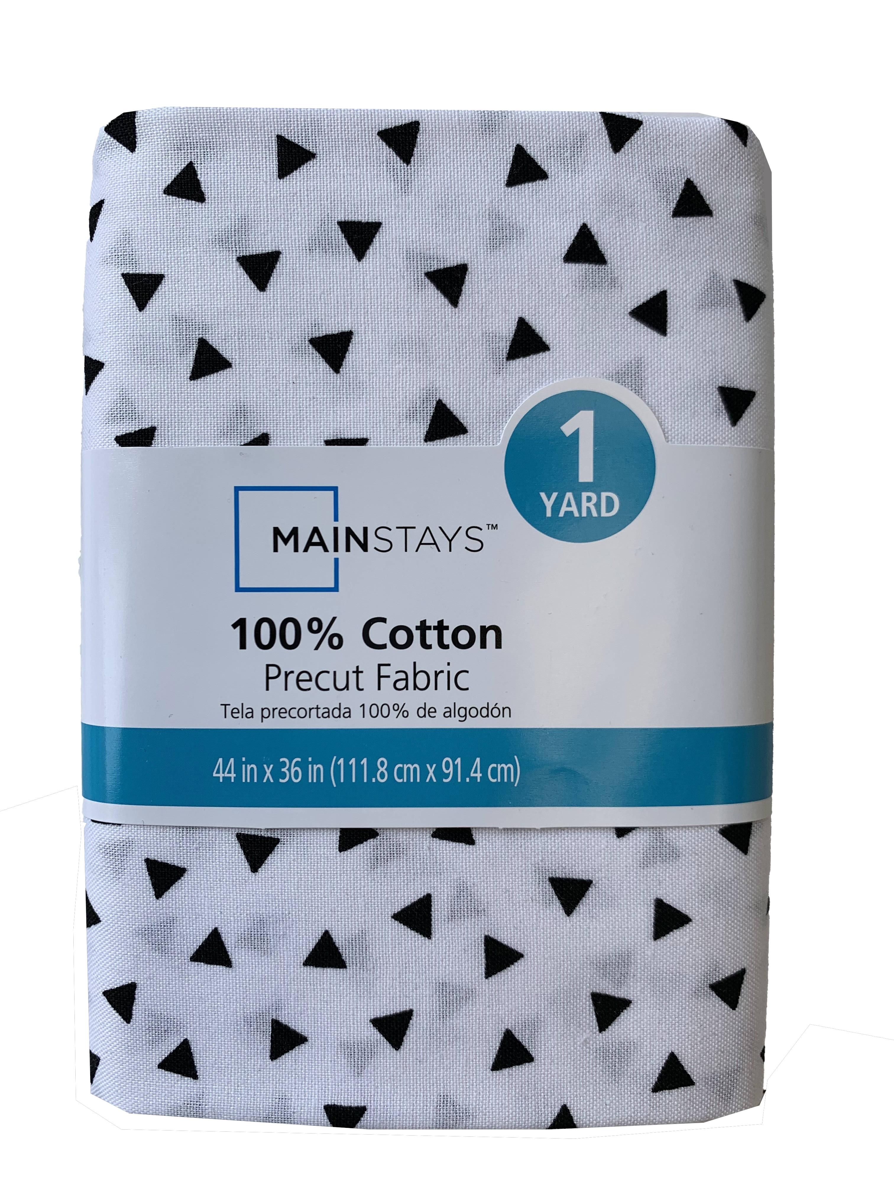 Mainstays 100% Cotton 1 Yard Precut Fabric Aqua Dot