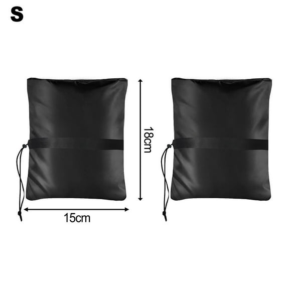 2-Pack Outdoor Faucet Covers, Winter Freeze Protection, Waterproof Insulated Spigot Socks, Aluminum Foil Lined, Adjustable Straps, Black, Multiple Sizes for Standard Faucets