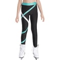thumbnail image 5 of Doomiva Kids Girls 4 Piece Gymnastic Leotard Outfits Ballet Dance Unitards with Shorts Leggings and Hair Tie Set Blue Green 8, 5 of 9