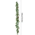 thumbnail image 3 of FeiFu 72.83in Christmas Garland Decoration Festive Holiday Vines Garland for Mantel Staircase Doorway Home Party Decor Soft Festive Colors Holiday Accent, 3 of 6