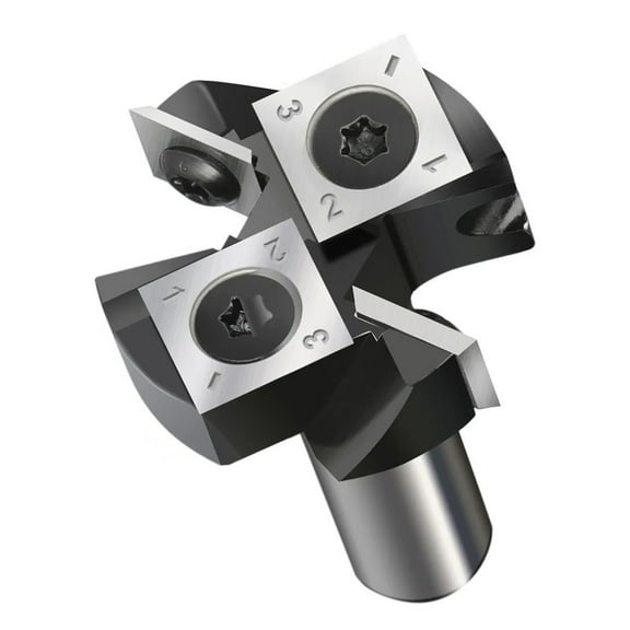 Durable Carbide Surfacing Router Bit 1-1/2" Cutting Diameter, Replaceable Inserts for Smooth Leveling of Wood Material