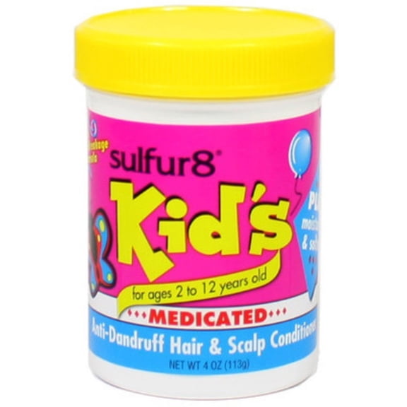 Sulfur8 Kid's Medicated Anti-Dandruff Hair & Scalp Conditioner, 4 oz Pack of 2