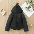 thumbnail image 3 of Vedolay Jackets for Girls Boys Fall Long Sleeve Button Front Lapel Collar Jacket,Black 6-12 Months, 3 of 4