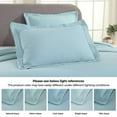 thumbnail image 4 of Superior Solitaire Cotton Decorative Bedspread and Sham Set, Full, Aqua, 4 of 10