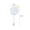 thumbnail image 2 of 12 Pcs Groom Boutonnieres Rose Boutonnieres Pins for Men Wedding Anniversary Formal Dinner Party White, 2 of 5