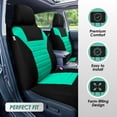 thumbnail image 3 of FH Group Universal Fit Car Seat Covers for Auto SUV 3D Mesh Mint - 3Row 8 Seaters, 3 of 8
