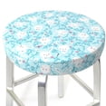 thumbnail image 3 of Fotbe Cute Rabbit Stool Covers Round,Waterproof Round Bar Stool Covers Bar Chair Covers Washable Stool Cushion Slipcover for 12-14 Inch Chair-, 3 of 7