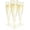 Gold Glitter, variant on Set of 24 Plastic Champagne Flutes Disposable - Silver Glitter Pink Champagne Glasses with Rose Gold Rim, Elegant Toasting Cups for Weddings, Cocktail Parties, New Year's Celebrations