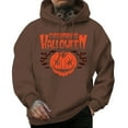 thumbnail image 2 of Halloween Hoodies for Men 2025 Casual Loose Halloween Graphic Hooded Sweatshirt with Pockets Pullover Tops, 2 of 5