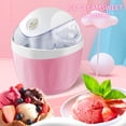 thumbnail image 3 of Small Home Mini Ice Cream Maker，One-touch Quick Operation, Wrap-around Rapid Cooling Design, Dual Filling Ports, 500ml Capacity—ideal for Home Use., 3 of 7