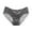 Grey, variant on Women's Bow Sexy Cut Hollow Mesh Underwear - Low Waist Seamless Satin Nude Triangle