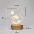 thumbnail image 5 of Creative LED Night Light 3D Small Night Light Bedroom Bedside Light Decoration Atmosphere Light Eye Protection USB Desk Light-QM32, 5 of 5