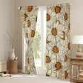 thumbnail image 3 of Castle Fairy Vintage Daisy Blackout Curtains Set of 2 (52x84 Each),Flowers Window Curtains, 3 of 6