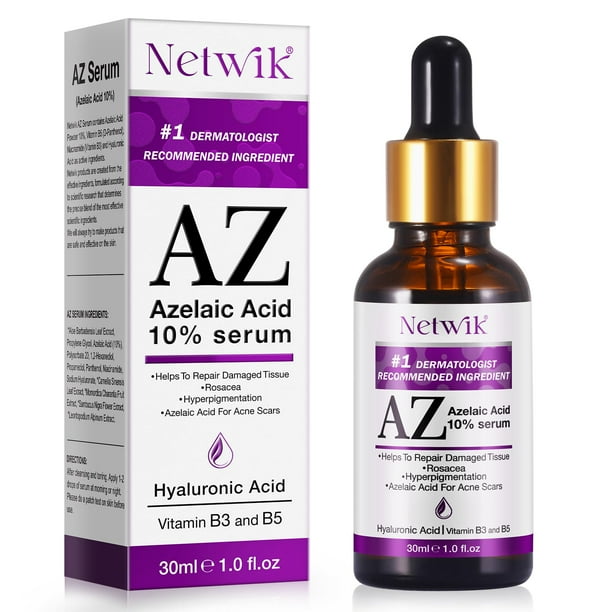 Serum Netwik Ácido azelaico 10% con niacinamida y ácido hialurónico