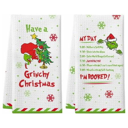 

Nightmare Before Christmas Home Decor 2pc Towel Dish Cloth Hand Towel Dishcloth Dish Towel Scrub Kitchen Absorbent Towel Dish Cloth