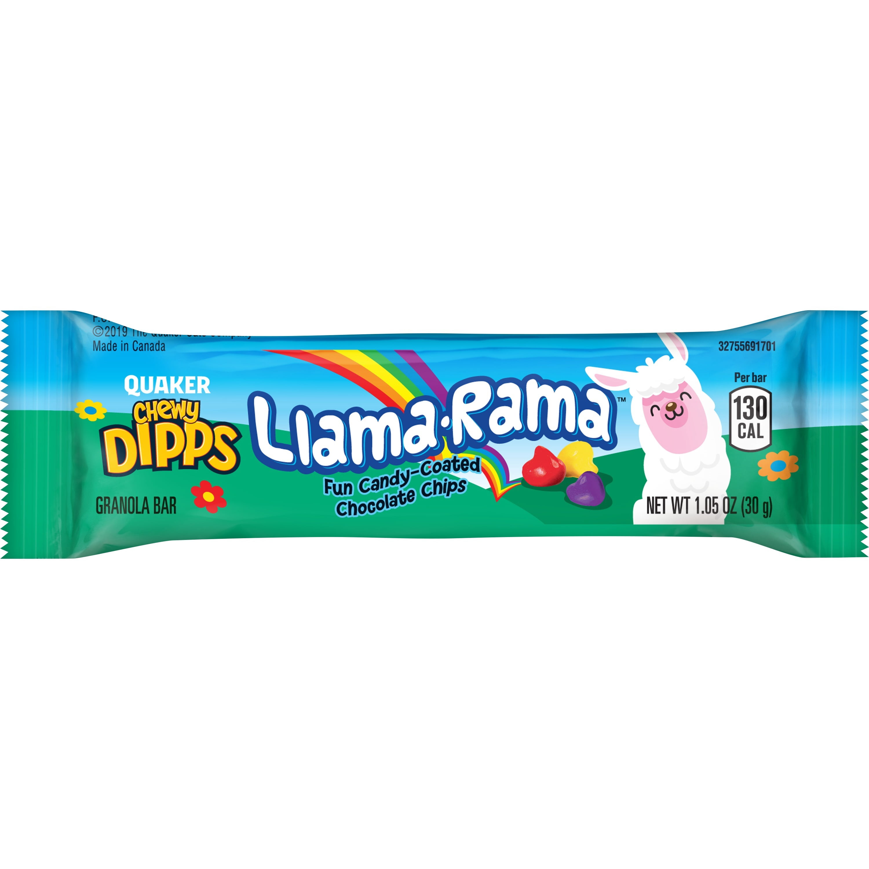 Quaker Chewy Dipps Llama Rama Granola Bars, 10 Pack