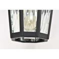thumbnail image 7 of Nuvo Lighting East River Outdoor Small Wall Light Matte Black Finish Clear Water Glass, 7 of 7